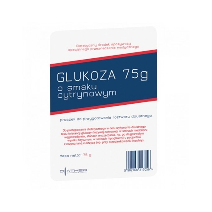 Glukoza o smaku cytrynowym proszek, 75 g