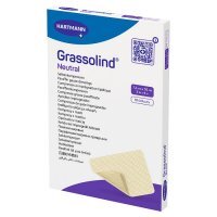 GRASSOLIND NEUTRAL Opatrunek z maścią 7,5 cm x 10 cm 10 szt.