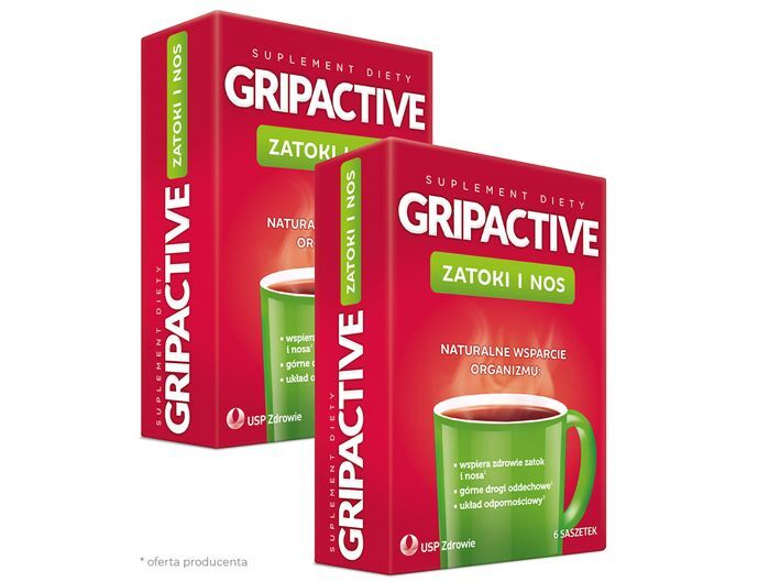 Gripactive Zatoki i Nos 6 saszetek