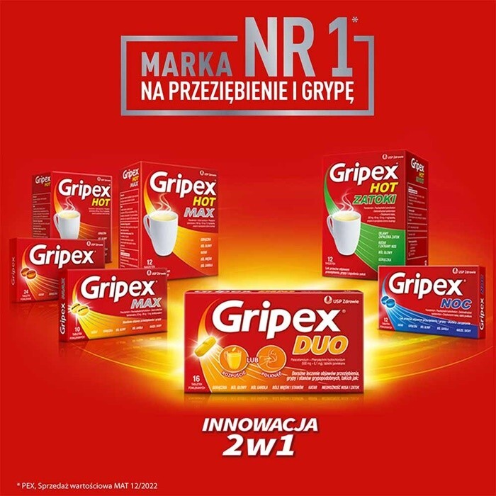 Gripex Duo 16 tabletek