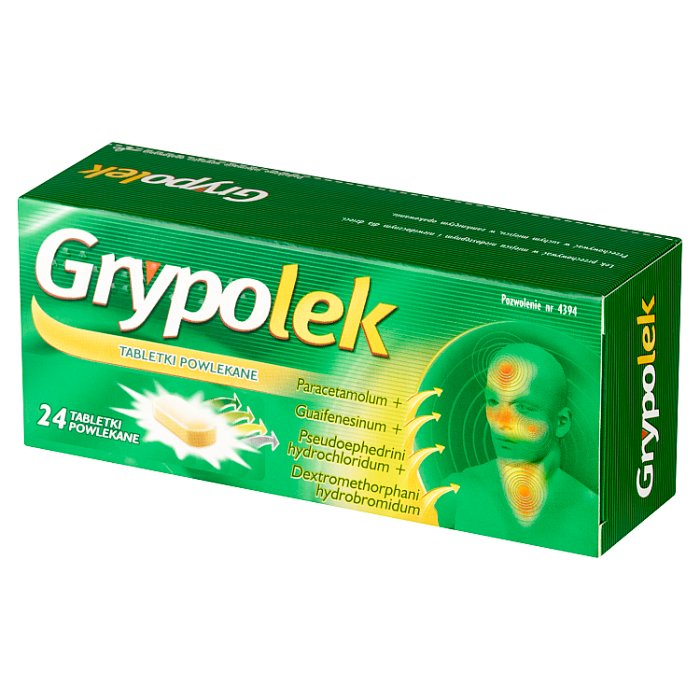 Grypolek, 24 tabletki powlekane