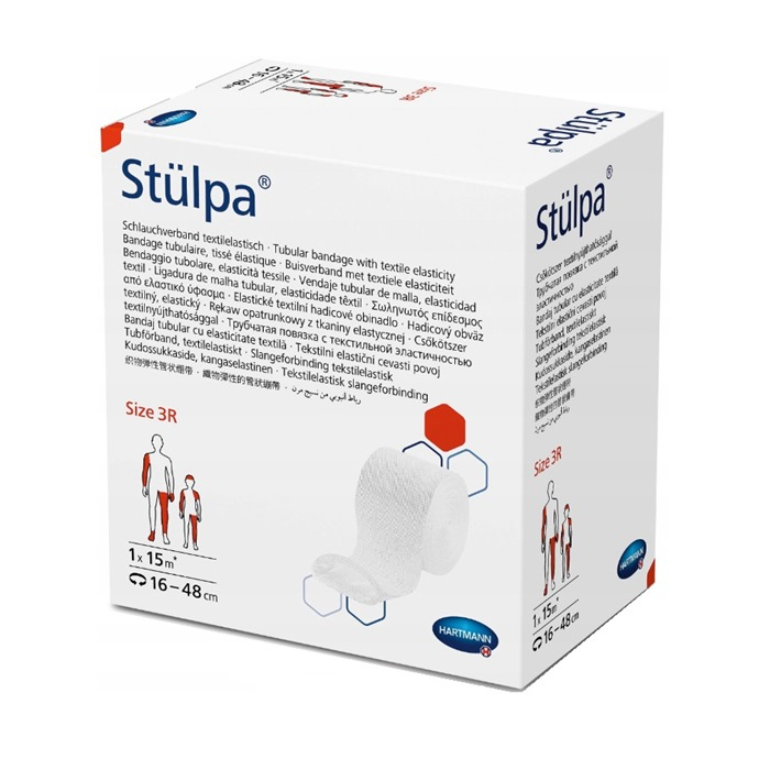 Hartmann Stülpa bezszwowy dziany rękaw opatrun­kowy Nr 3 (15 m x 8 cm), 1 szt.