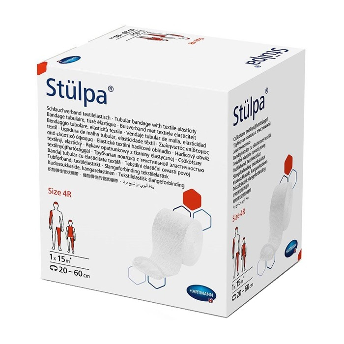 Hartmann Stülpa bezszwowy dziany rękaw opatrun­kowy Nr 4 (15 m x 10 cm), 1 szt.
