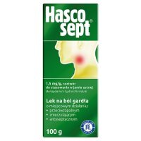 Hascosept płyn 100 g / Ból gardła