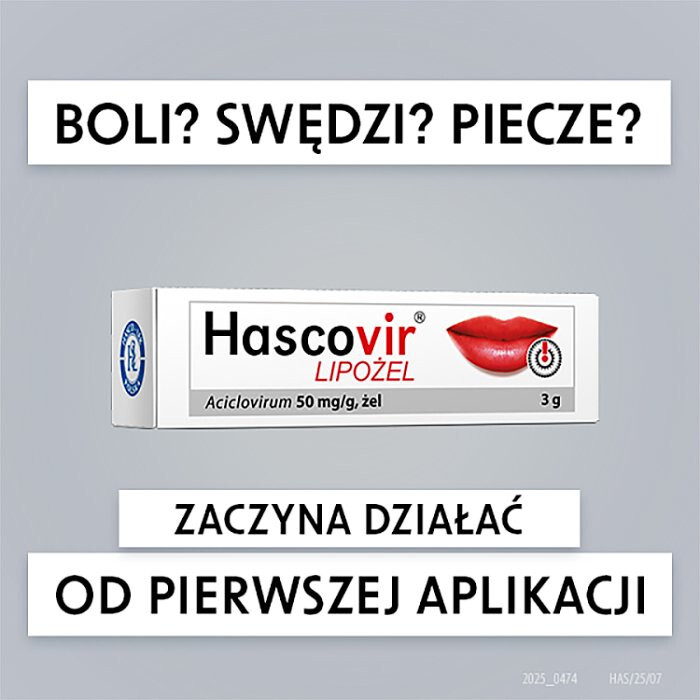 Hascovir Lipożel pro 3 g