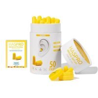 HASPRO Tube50 Stopery do uszu (żółte) 50 par