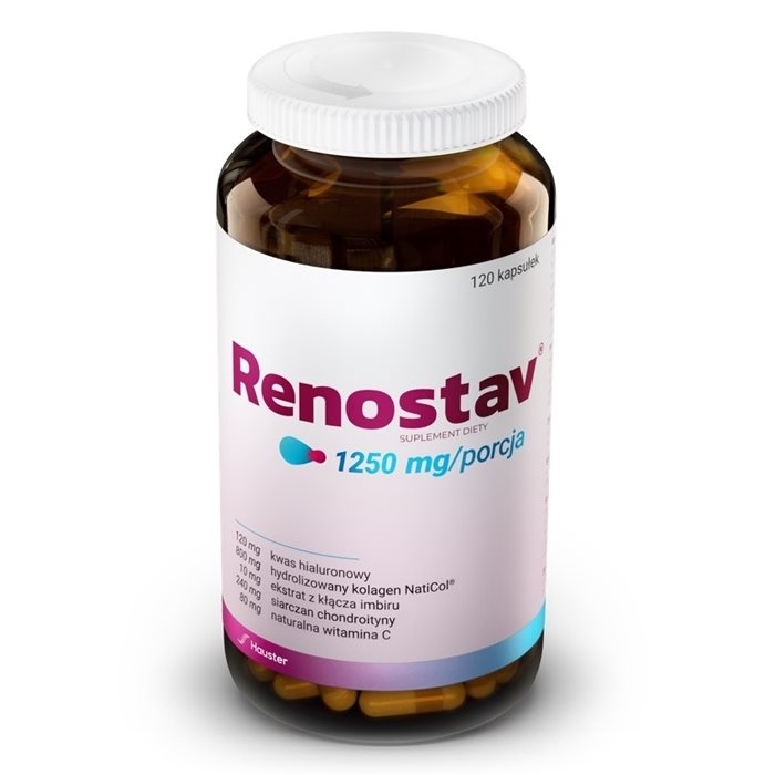 Renostav Hauster kolagen rybi na stawy w kapsułkach, 120 szt.