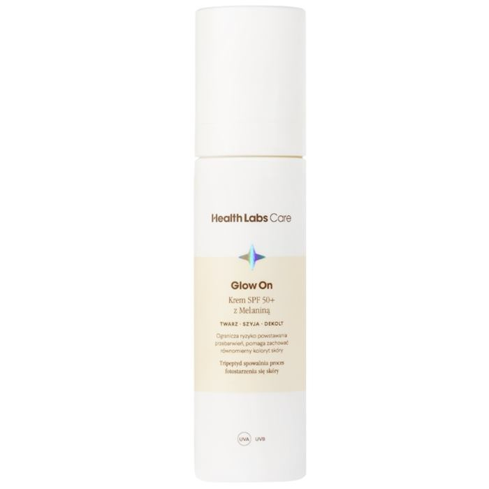 Health Labs Glow On krem SPF50 z melaniną do twarzy, 50 ml