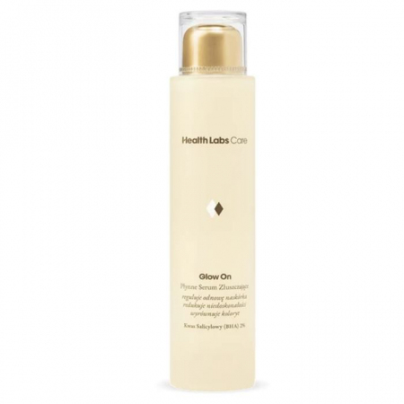 Health Labs Glow On płynne serum złuszczające z kwasem salicylowym 2%, 100 ml