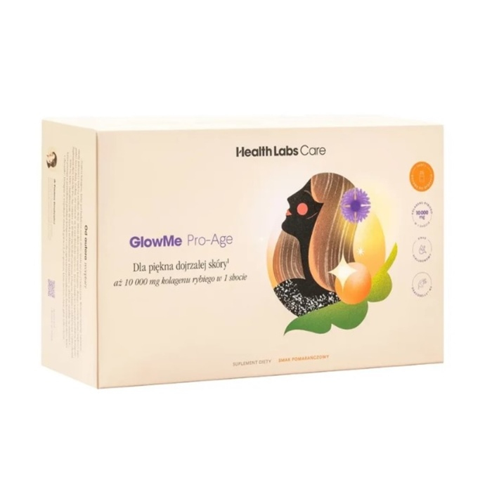 Health Labs GlowMe Pro-Age shoty kolagenowe na zdrową skórę 30 ml x 15 szt.