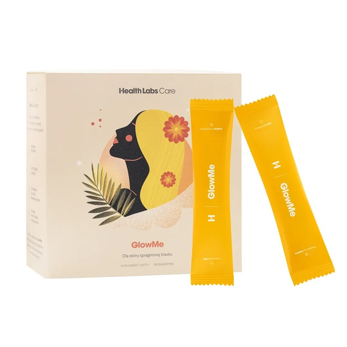 Health Labs GlowMe saszetki z kolagenem o smaku ananas-mango, 30 szt.