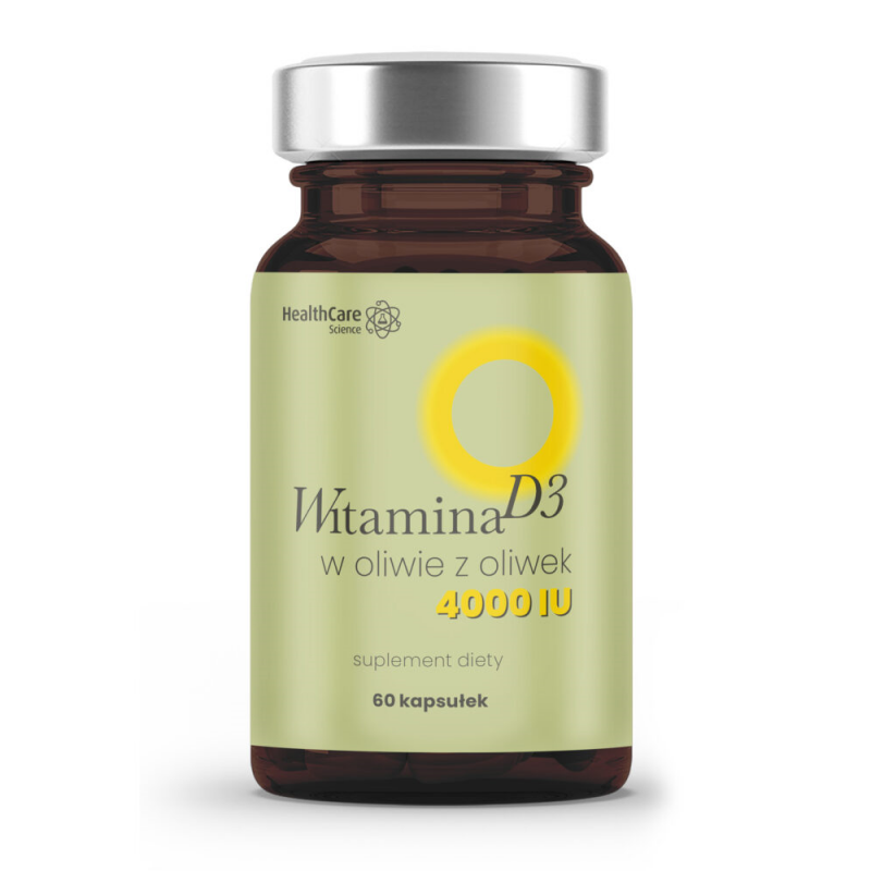 HealthCare Science Witamina D3 4000 w oliwie z oliwek kapsułki, 60 szt.