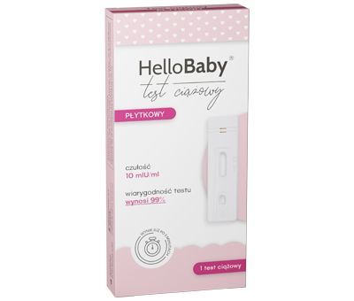 HelloBaby test ciążowy płytkowy 1 szt.