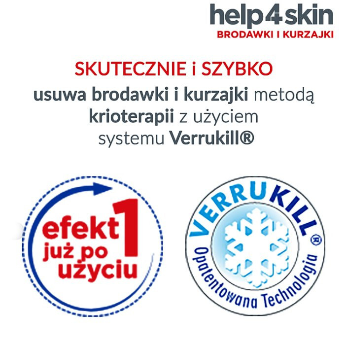 Help4Skin brodawki i kurzajki aerozol do wymrażania, 50 ml