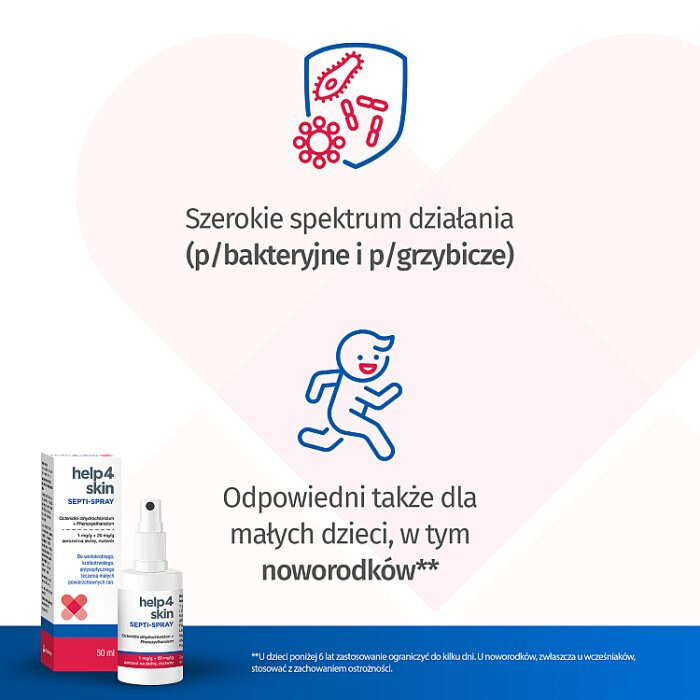 Help4skin Septi-Spray aerozol na skórę, 50 ml