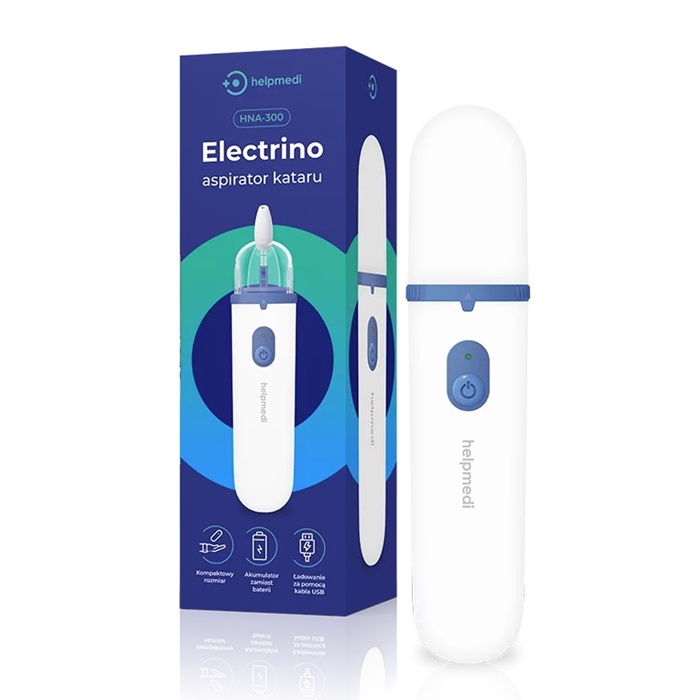 HelpMedi Electrino HNA-300 elektryczny aspirator kataru dla dzieci, 1 szt.