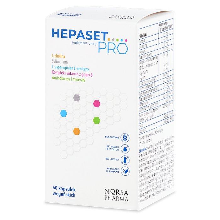 Hepaset Pro kapsułki wspierające wątrobę, 60 szt.