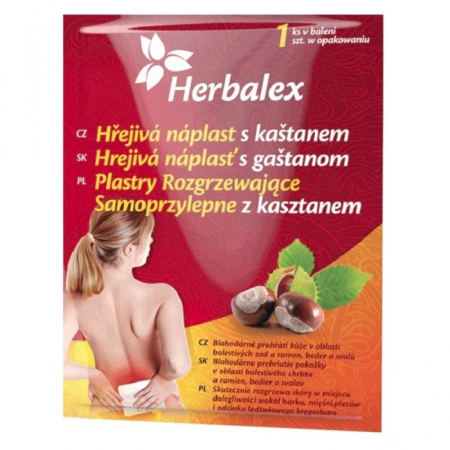 Herbalex plaster rozgrzewający z wyciągiem z kasztanowca, 1 szt.