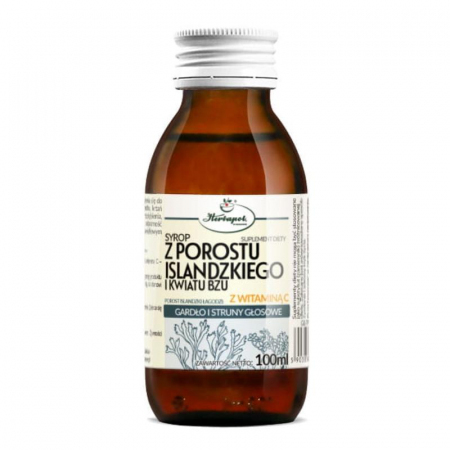 Herbapol Kraków Syrop z porostu islandzkiego i kwiatu bzu z witaminą C, 100 ml