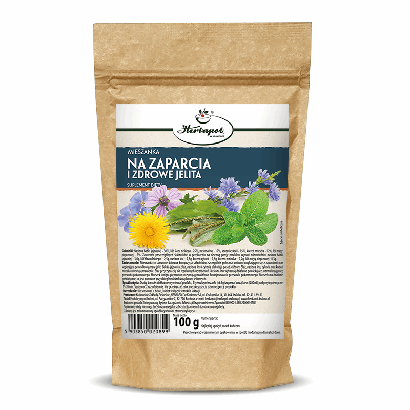 Herbapol Mieszanka Na Zaparcia i Zdrowe Jelita, 100 g