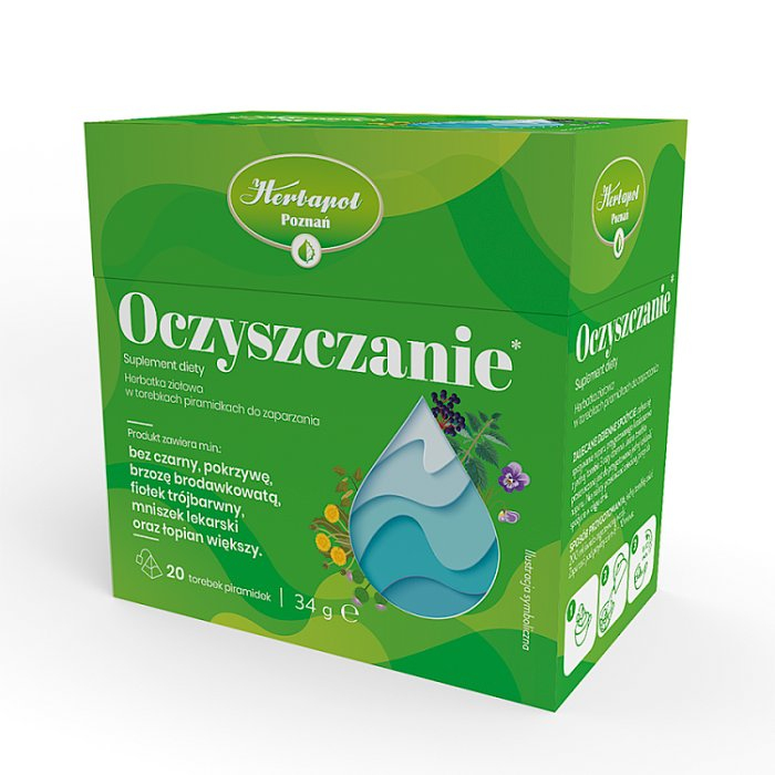 Herbapol Poznań Oczyszczanie herbatka ziołowa w torebkach, 20 szt.