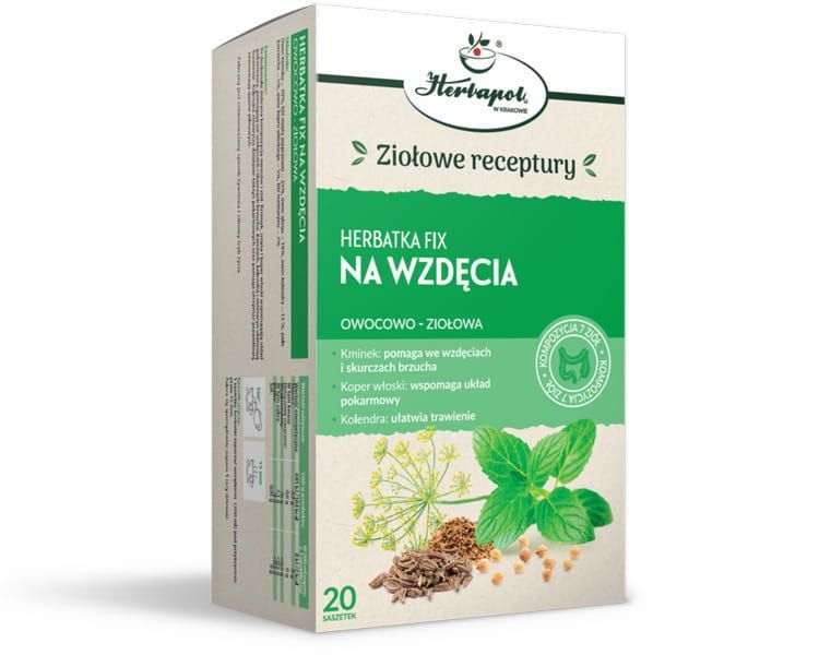 Herbata na Wzdęcia owocowo-ziołowa FIX 20 saszetek