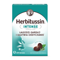 Herbitussin Intense pastylki do ssania z mentolem i eukaliptusem, 10 szt.
