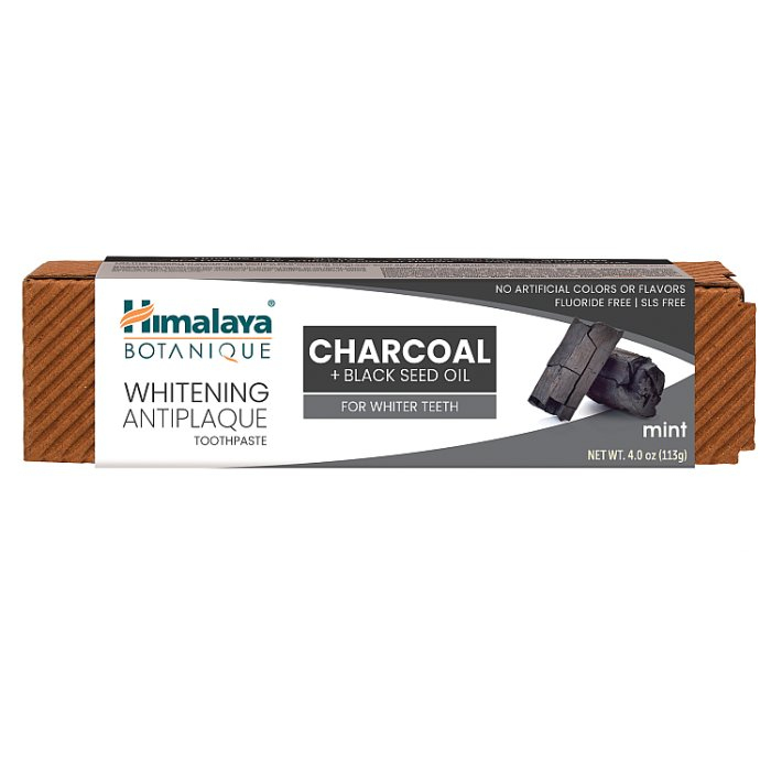 Himalaya Botanique Wybielająca pasta do zębów Węgiel aktywny + Olej z czarnuszki 113 g