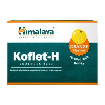 HIMALAYA Koflet-H (pomarańcza) 12 pastylek do ssania