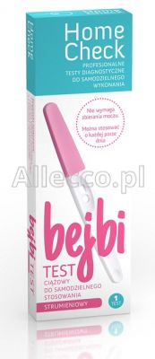 HOME CHECK BEJBI Test ciążowy strumieniowy 1 szt.