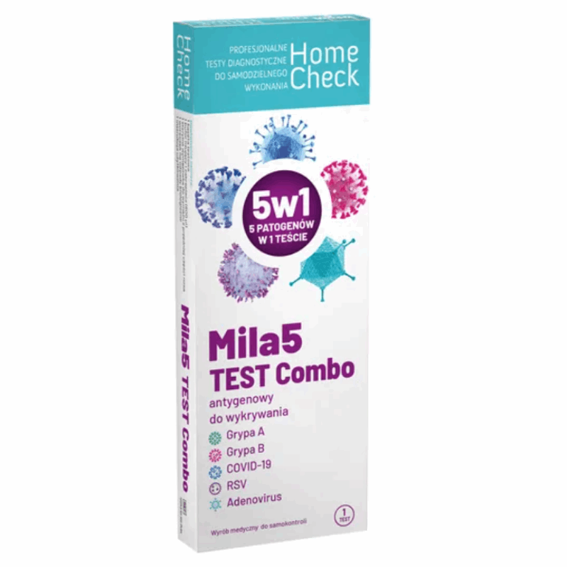Home Check Mila 5 Combo Test antygenowy 5w1, 1 szt.