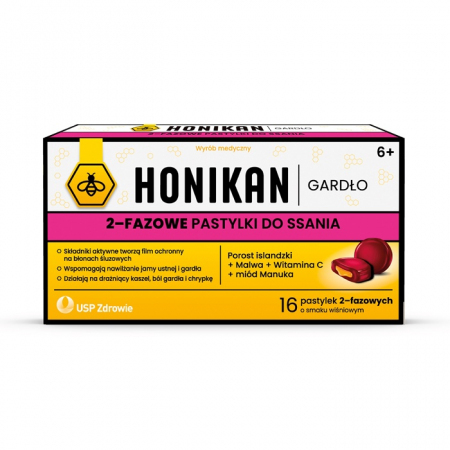 Honikan Gardło 16 pastylek do ssania