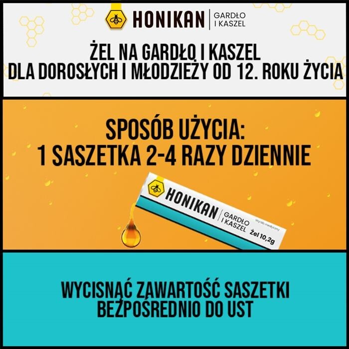 Honikan Gardło i Kaszel 10 saszetek