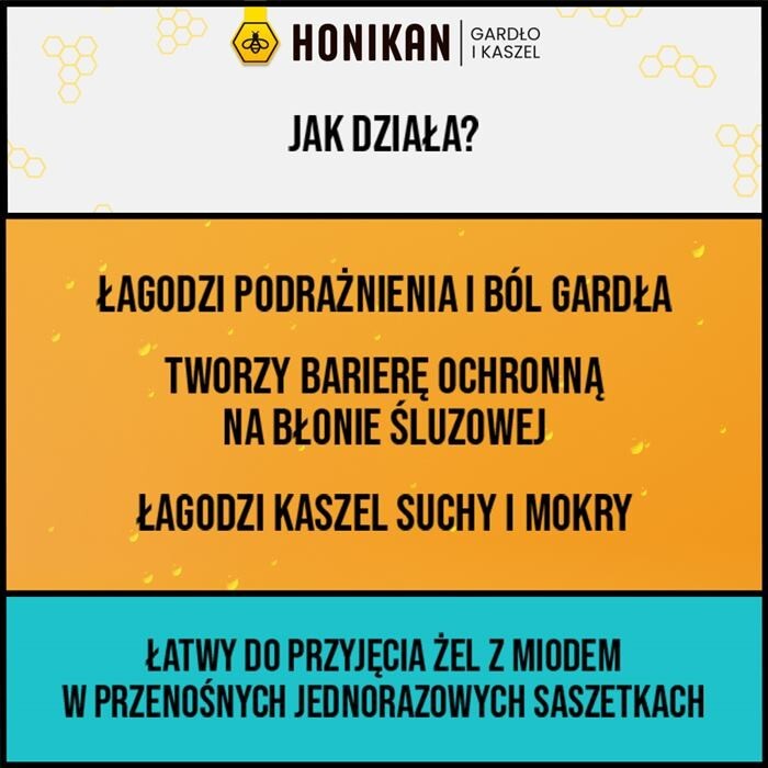 Honikan Gardło i Kaszel 10 saszetek