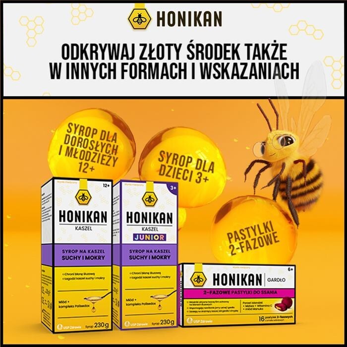 Honikan Gardło i Kaszel 10 saszetek