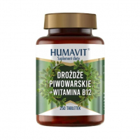 Humavit Drożdże piwowarskie + Witamina B12 tabletki, 250 szt.