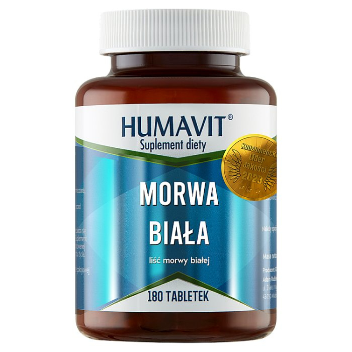 Humavit Morwa Biała tabletki, 180 szt.