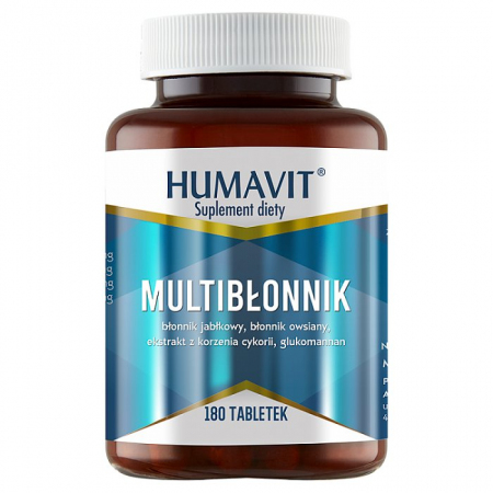 Humavit Multi Błonnik 180 tabletek / Odchudzanie