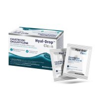 Hyal-Drop Clean chusteczki do pielęgnacji okolic oczu, 20 szt.