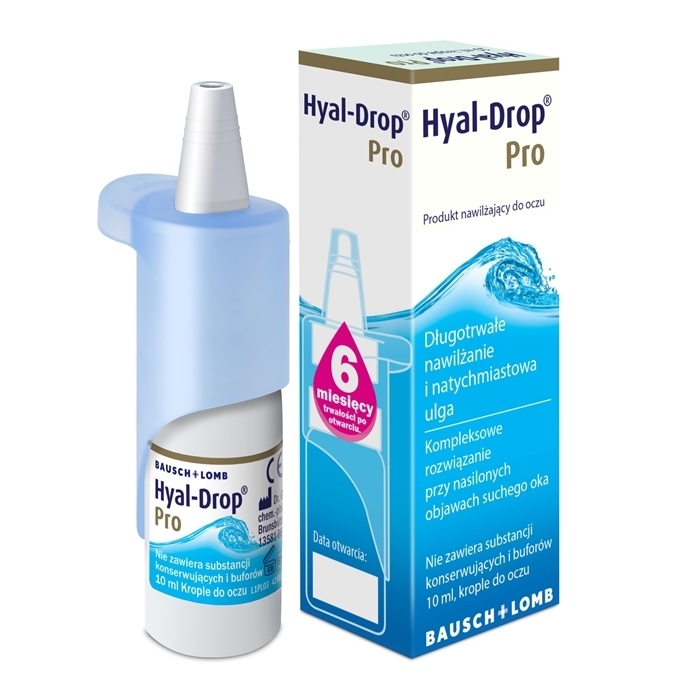 Hyal-Drop Pro nawilżające krople do oczu, 10 ml