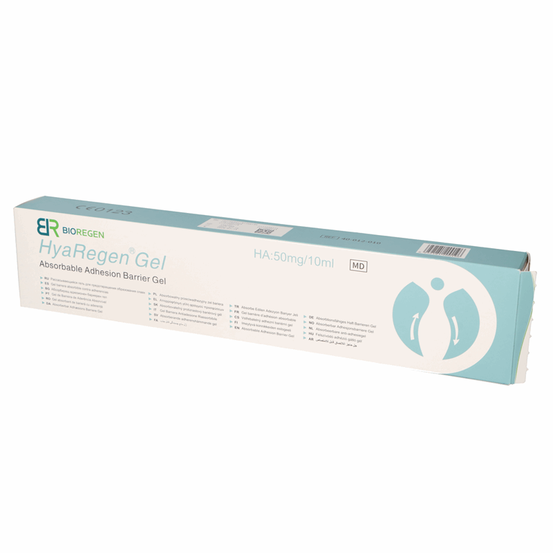 HyaRegen Gel HA 50 mg/10 ml Absorbowalny przeciwadhezyjny żel bariera, 10 ml