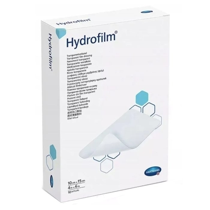 Hydrofilm opatrunek foliowy jałowy 10 cm x 15 cm przeźroczysty, 10 szt.