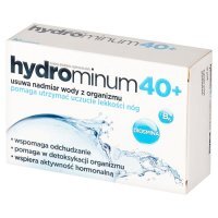 Hydrominum 40+ tabletki wspomagające usuwanie wody z organizmu, 30 szt.