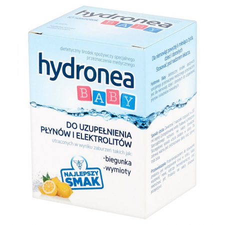 Hydronea Baby (smak cytrynowy) 10 saszetek z proszkiem do sporzadzenia roztworu / Elektrolity