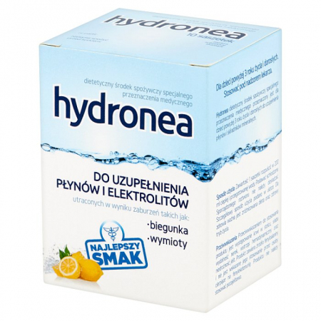 Hydronea (smak cytrynowy) 10 saszetek z proszkiem do sporządzenia roztworu / Elektrolity