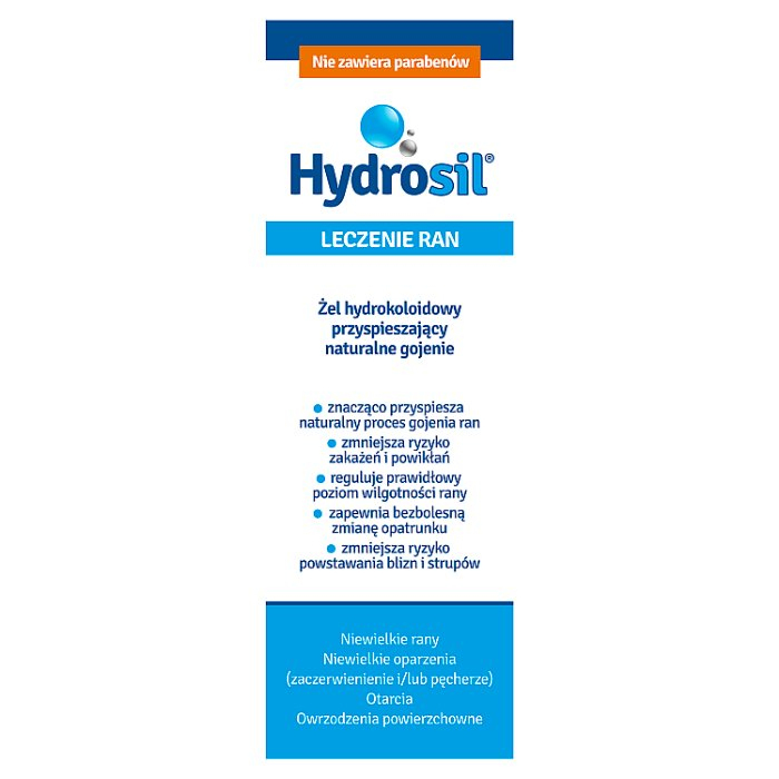Hydrosil Leczenie Ran żel hydrokoloidowy przyspieszający gojenie, 70 ml