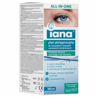 Iana All-in-One Płyn pielęgnacyjny do soczewek kontaktowych, 360 ml