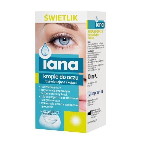 Iana Świetlik krople do oczu rozświetlające i kojące 10 ml