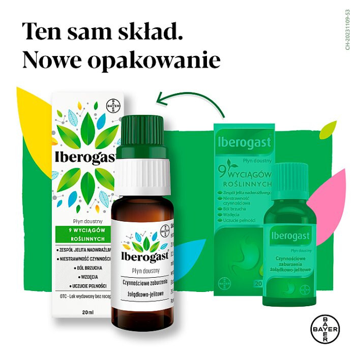 Iberogast płyn doustny 20 ml / Zaburzenia żołądkowo-jelitowe