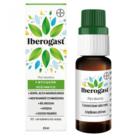Iberogast płyn doustny 20 ml / Zaburzenia żołądkowo-jelitowe